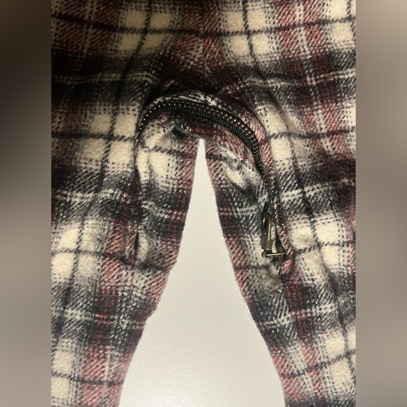 CRĒER - Vintage -Teddy Plaid Overall-Holiday - Picture 5 of 11